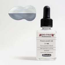 Schmincke Aero Color Acrylic Ink 28ml Transparent White