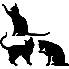 Stickers Muraux Animaux Sticker Signe Corporel De Chat Ambiance Sticker Com Cat Quilt Cat Art Cat Silhouette