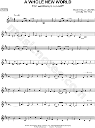 This violin sheet music for mary had a little lamb is written in the key of d. A Whole New World From Aladdin Sheet Music Violin Solo In D Major Download Print Sku Mn0103394