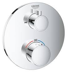 4.7 out of 5 stars. Grohe 24077000 Grohtherm 2 Way Thermostatic Mixer With Diverter For Bath Shower Chrome Vieffetrade
