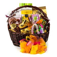 New hoppy bunny family resin figurines. Premium Easter Gift Basket Easter Gifts By San Francisco Gift Baskets