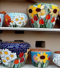 40 Topfern Ideen Fur Den Garten Und Als Einzigartiges Geschenk Als Den Einzigartiges Fur Garten Geschenk Mosaic Flower Pots Mosaic Crafts Mosaic Pots