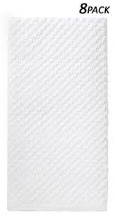 Black And White Kitchen Towels Amazon Amazon Com Cotton Craft 8 Pack White Eurocafe Waffle Weave Terry Kitchen Towels 16x28 100 Ringspun 2 Ply Cotton Cotton Crafts Kitchen Towels Waffle Weave