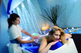 This Unique Vichy Massage With Sea Water And Aromatic Oils Is Carried Out On A Special Massage Bed Above Which Numerou Vichy Special Massage Relaxing Massage