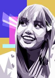 Lisa Černá růžová styl wpap plakáty a Art Prints od ShendyArt