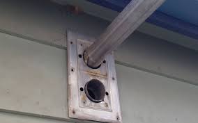 Venting a garage heater through a roof. Really Bad Idea Junkyard Rv Furnace For Garage Heat