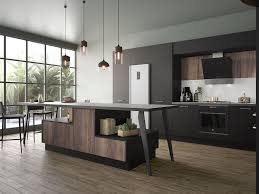 Cuisine Moderne Accents Industriels Chic Urbain Arthur Bonnet Cuisine Moderne Cuisine Noire Et Bois Cuisine Contemporaine