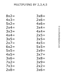 Free Printables For Kids 3rd Grade Math Worksheets Printable Math Worksheets Multiplication