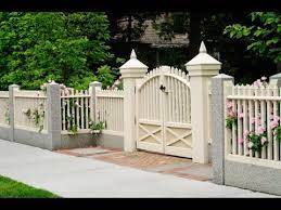 The beauty of a wood fence is in its infinite diversity. Modern Decorative Backyard Garden Wooden Fence Design Ideas Youtube