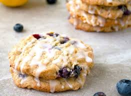 Blueberry Oatmeal Cookies With Lemon Glaze Recette Delicieux Desserts Recette Citron