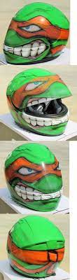 Motorcycles Ninja Turtles Michelangelo Custom Painted Motorcycle Helmet Buy It Now Only 375 On Ebay Custom Paint Motorcycle Motorcycle Helmets Helmet