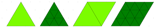 Create a new shape from composite shapes. Pattern Blocks