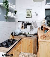 Inspirasi dapur tanpa kabinet kitchen crafts cabinet deko. 30 Gambar Idea Hias Dapur Bajet Tanpa Kabinet Dapur Sangat Menarik Ilham Dekorasi