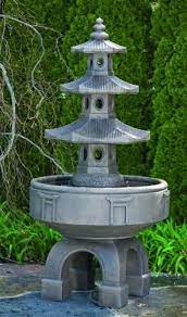 Three Tier Asian Pagoda Large Garden Fountain Fountains Outdoor Pagoda Garden Garden Fountain