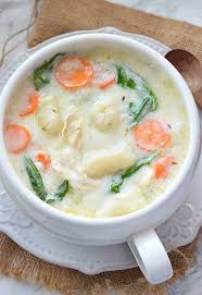 Creamy Chicken Gnocchi Soup With Carrots Spinach Potatorecipes Potatognocchi Chickengnocchisoup Chickenso Chicken Gnocchi Soup Chicken Gnocchi Gnocchi Soup