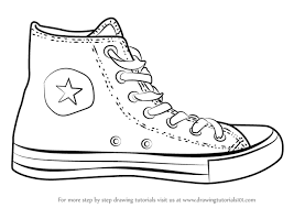 Use a technical drawing pen or even a brush and go over your sketch. Pin By My Info On Stylish Feet 2 Sketch Ur Way How To Draw Converse Shoes Drawn Converse How To Draw Converse