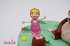Der bär erklärte sich einverstanden und mascha legte die kuchen in den korb. Mascha Und Der Bar Torte Jennys Backwelt