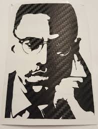 Telegram stickers malcolm x silhouette design art history art projects doodles memes entj illustration. Malcolm X 3d Black Carbon Fiber Sticker Decal Sold By Stickers To Go On Storenvy
