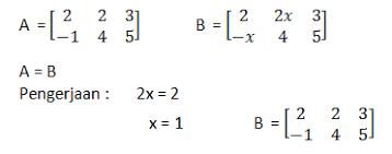 Check spelling or type a new query. Pengertian Matriks Macam Matriks Kesamaan Matriks Transpose Matriks