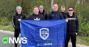 Genk fans on amazon music. Krc Genk Supporters Wandelen Naar Scherpenheuvel Voor Winst In Bekerfinale Vrt Nws Nieuws