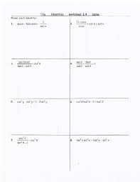 The trick to solve trig identities is intuition, which can only be gained through experience. Trig Identities Worksheet With Answers 2 6ngeow5r92lv