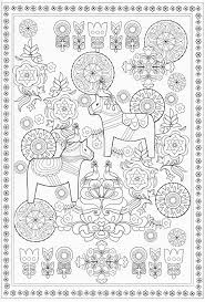 Scandinavian Coloring Book Pg 58 Coloring Pages Coloring Books Horse Coloring Pages