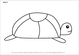 The head circle is intersecting behind the oval shape. Learn How To Draw A Turtle For Kids Animals For Kids Step By Step Drawing Tutorials