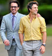 Two Beautiful Men Robert Downey Jr And Mark Ruffalo Mark Ruffalo Robert Downey Jr Iron Man Bruce Banner Hulk