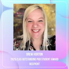 🎉 Huge congratulations to Drew Horton, recipient of the prestigious 2025  CLAS Outstanding PhD Student Award! A remarkable achievement that  highlights excellence within the CU Denver community.