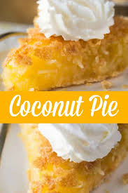 Pour the filling into the pie crust and bake for 45 to 50 minutes, until the custard is set and golden brown on top. Coconut Pie Simply Stacie