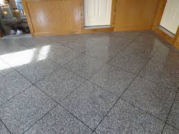 An Epoxy Flake Floor That Looks Like Tile Yes Please Flooring Concrete Decor Interior Floor