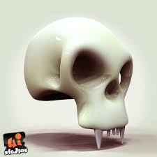 Toon Scull Free 3d Model 3d Model Low Poly Games Skull