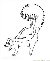 Baby skunk coloring pages template. Skunk Coloring Page For Kids Free Skunk Printable Coloring Pages Online For Kids Coloringpages101 Com Coloring Pages For Kids
