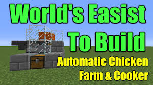 To know if your hopper is attached to the chest, check the funnel underneath it. Minecraft Automated Chicken Farm And Cooker Tutorial 100 Fully Automatic Get Infinite Food Youtube