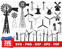 Windmill Svg Wind Turbine Svg Watermill Svg Towermill Svg Etsy Wind Generator Wind Turbine Windmill
