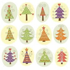 Download christmas tree images and photos. Cute Christmas Trees Vector Illustration C Lenlis 381501 Stockfresh