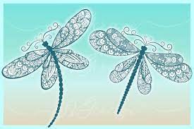 Download Dragonfly Svg Dragonfly Mandala Zentangle Bundle Svg Files For Cricut Silhouette Dxf Eps Pdf Png Included Mandala Zentangle Dragonfly