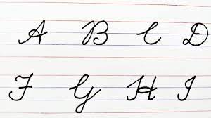 Here we will write cursive small letters writing (abcd letters) step by step. Cursive Writing A To Z For Beginners Capital Letters à¤• à¤¸ à¤² à¤–à¤¨ à¤¸ à¤– à¤ Cursive Abcd Youtube