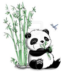 Panda Eating Bamboo Panda Drawing Panda Art Panda Illustration