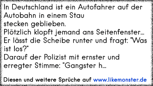 In Deutschland Ist Ein Autofahrer Auf Der Autobahn In Einem