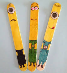 10 Lovely Diy Bookmarks For You Craft Stick Crafts Minions Crafts For Kids