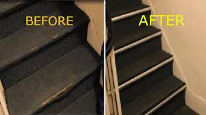 This is an aluminium bullnose single channel anti slip step nosing profile that is mostly fitted to steps that have a round edge,a wide majority of which are found on wooden staircase.it features a pvc non slip insert in colours to match decor. How To Repair Damaged Carpet On Stairs Nosing Strip Youtube