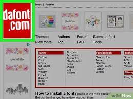 If you do not see this tab, that means. How To Download Fonts From Dafont 7 Steps With Pictures