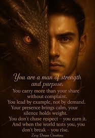 For all the Kings out there! You are a man 아 strength and purpose. You  carry more than your share without complaint. You lead by example, not by  demand. Your presence brings