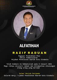 Скачать ucapan salam takziah apk 2.1 для андроид. Salam Takziah Buat Keluarga Razif Raduan Daripada Ppd Kota Kinabalu Pejabat Pendidikan Daerah Kota Kinabalu