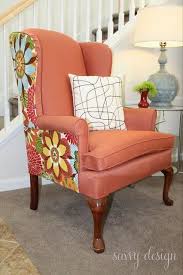 I Am So In Love With Wingback Chairs They Are My Dream This Is An Awesome Idea Of Colors And Pat Reupholster Furniture Furniture Upholstery Reupholster Chair