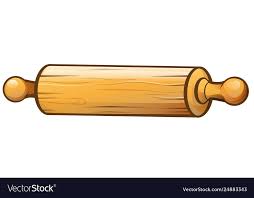 Rolling Pin Cartoon Isolated On White Background Download A Free Preview Or High Quality Adobe Illustrator Ai Ep Rolling Pin Everyday Objects Cooking Clipart