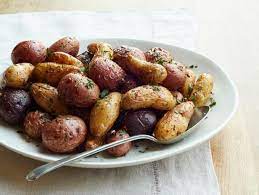 Rosemary Garlic Roasted Potatoes Recipe Food Network Recipes Potato Recipes Roasted Potato Recipes