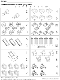 Latihan Numerasi Bulatkan Nombor Yang Betul 1 Preschool Writing Alphabet Preschool Numbers Preschool