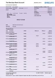 Barclays Bank Statement Template In 2020 Bank Statement Statement Template Photoshop Program